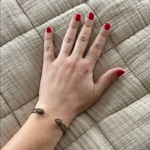 Pamela Love Adjustable Brass Eyeball Cuff